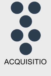 Figure géomantique Acquisitio - symbolise le gain, la prospérité et l'opportunité.