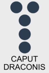 Figure géomantique Caput Draconis - représente le début d’un nouveau cycle et l’ouverture des opportunités.