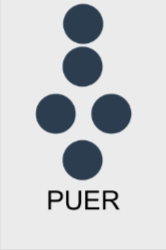 Figure géomantique Puer - représente l'impulsion, l'action et l'énergie masculine.