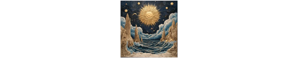 Illustration du mode Fixe en astrologie, représentant la stabilité et la persévérance des signes Taureau, Lion, Scorpion et Verseau.