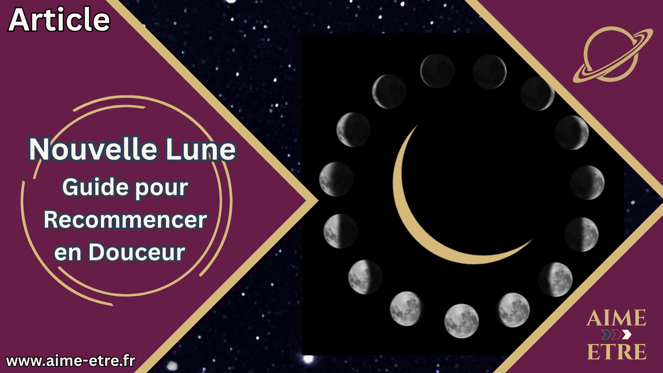 image representant cycle lunaire et nouvelle lune