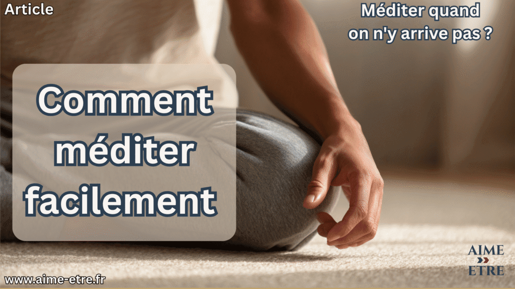 image representant une personne meditant
